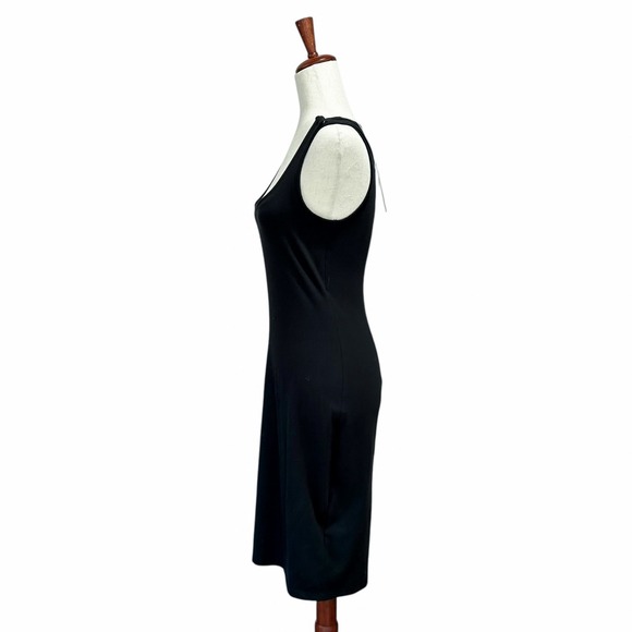 Seraphine NWT Ann Marie Knee Length Bodycon Dress Size 2 Black Maternity Nursing - Picture 2 of 10